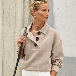 VARLEY collared button pullover - NEW - size Medium